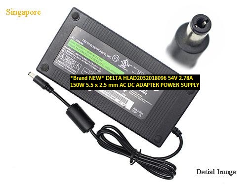 *Brand NEW*54V 2.78A DELTA HLAD2032018096 150W 5.5 x 2.5 mm AC DC ADAPTER POWER SUPPLY